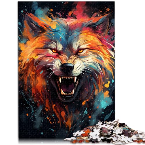 Puzzle für Erwachsene, 1000 Teile, Feuerwolf, Familienaktivität, Puzzle, Lernspiel für Geburtstag, Weihnachten,50x75cm, für Teenager ab 14 Jahren Puzzle für Erwachsene, 1000 Teile, Feuerwolf, Familienaktivität, Puzzle, Lernspiel für Geburtstag, Weihnachten,50x75cm, für Teenager ab 14 Jahren von SYUNFEI