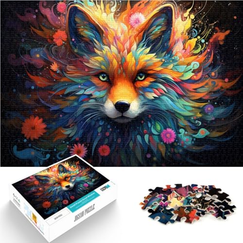 Puzzle für Erwachsene, 1000 Teile, Fuchs, das Puzzle, 14,96 x 20,47 Zoll, Kunstwerk für Teenager ab 14 Jahren von SYUNFEI
