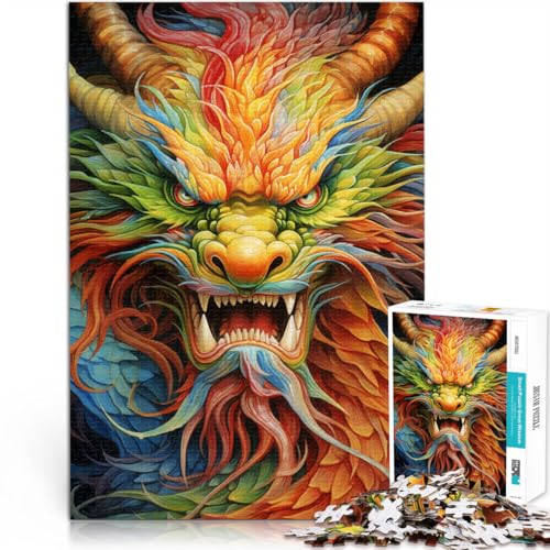 Puzzle für Erwachsene mit 1000 Teilen, Fantasie-Fliegendrache, Denkspiel, ganze Familie,38x52cm Puzzle für Erwachsene mit 1000 Teilen, Fantasie-Fliegendrache, Denkspiel, ganze Familie,38x52cm von SYUNFEI