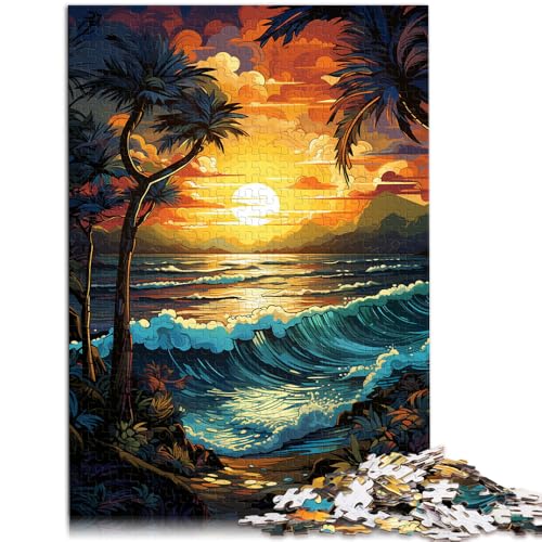 Puzzle für Erwachsene mit 1000 Teilen, Fantasiestrand bei Sonnenuntergang, Denkspiel, einzigartiges Geburtstags, 50x75cm, für 14-Jährige Puzzle für Erwachsene mit 1000 Teilen, Fantasiestrand bei Sonnenuntergang, Denkspiel, einzigartiges Geburtstags, 50x75cm, für 14-Jährige von SYUNFEI
