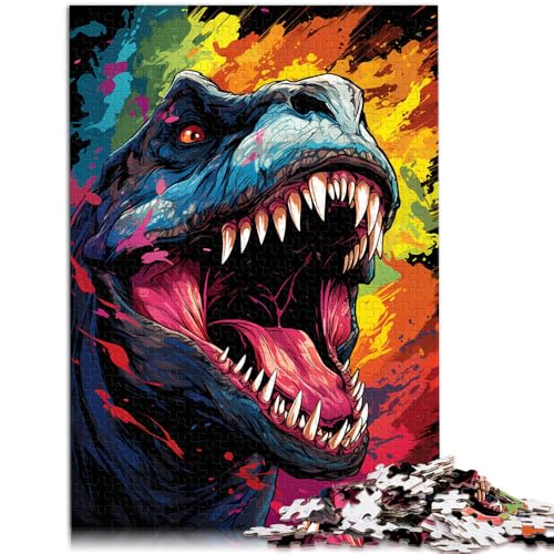 1000-teiliges Puzzle für Erwachsene, wildes Dinosaurier-Puzzle, Lernspiele, Lernspiel für Geburtstag, Weihnachten, 50 x 75 cm, für Teenager ab 14 Jahren 1000-teiliges Puzzle für Erwachsene, wildes Dinosaurier-Puzzle, Lernspiele, Lernspiel für Geburtstag, Weihnachten, 50 x 75 cm, für Teenager ab 14 Jahren von SYUNFEI