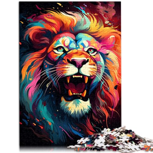 Puzzle 1000 Teile für Erwachsene Wilder bunter Löwe Puzzle Mitmachspiel Weihnachtsgeburtstagsgeschenk 14,96 x 20,47 Zoll für Jugendliche ab 14 Jahren Puzzle 1000 Teile für Erwachsene Wilder bunter Löwe Puzzle Mitmachspiel Weihnachtsgeburtstagsgeschenk 14,96 x 20,47 Zoll für Jugendliche ab 14 Jahren von SYUNFEI