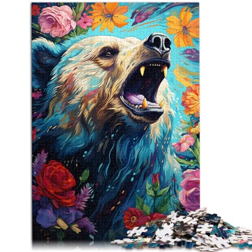 Puzzle für Erwachsene, 1000 Teile, Gartenbär-Spiel, Spielzeug, 14,96 x 20,47 Zoll, ganze Familie von SYUNFEI