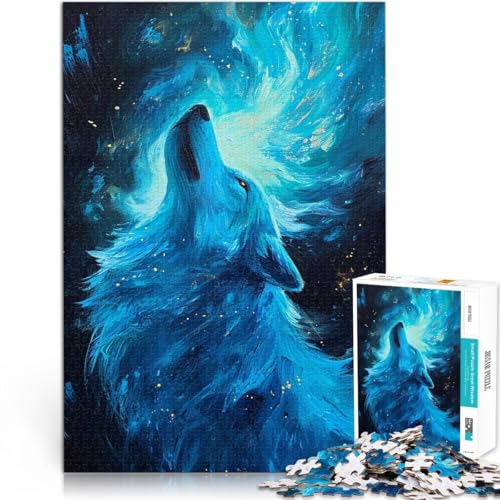 Puzzle für Erwachsene, 1000 Teile, Geisterwolf, Denkspiel, Wanddekoration, einzigartige Geburtstags, 26x38cm Puzzle für Erwachsene, 1000 Teile, Geisterwolf, Denkspiel, Wanddekoration, einzigartige Geburtstags, 26x38cm von SYUNFEI