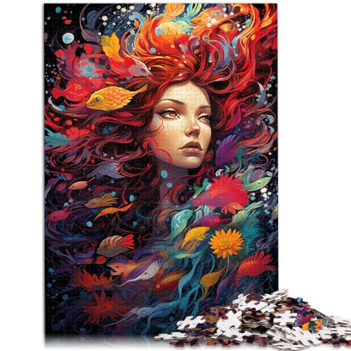 Puzzle für Erwachsene, 1000 Teile, Gemälde, Fantasy-Göttin, Quizspiel, 14,96 x 20,47 Zoll, Kunstwerk für Teenager ab 14 Jahren von SYUNFEI