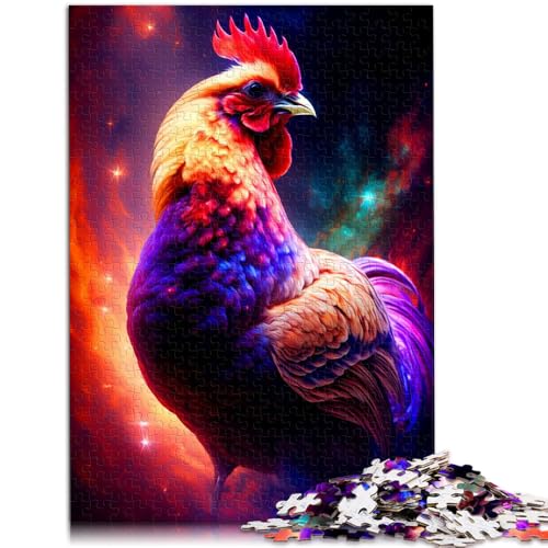 Puzzle für Erwachsene, 1000 Teile, Hahn-Familien-Aktivitätspuzzle, Geburtstagsgeschenk, Geschenke, Wandkunst, 50 x 75 cm, für Teenager ab 14 Jahren von SYUNFEI