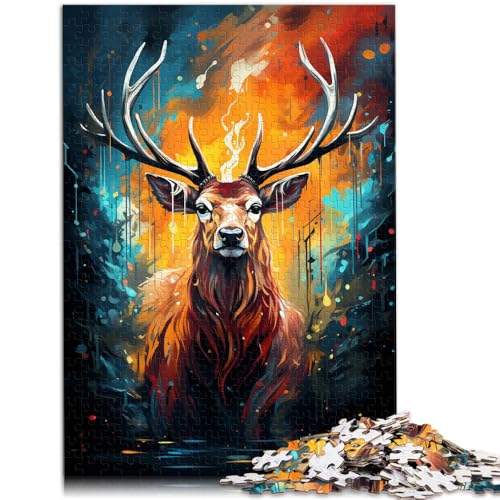 Puzzle für Erwachsene, 1000 Teile, Hirschtier-Quizspiel, jedes Teil ist einzigartig – anspruchsvolles Familienspiel,38x52cm Puzzle für Erwachsene, 1000 Teile, Hirschtier-Quizspiel, jedes Teil ist einzigartig – anspruchsvolles Familienspiel,38x52cm von SYUNFEI