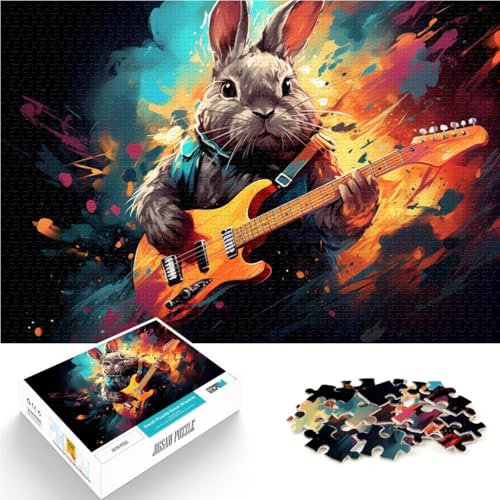 Puzzle für Erwachsene, 1000 Teile, Kaninchen, Entspannungsspiele, 50x75 cm, Heimkunstdekor für Teenager ab 14 Jahren von SYUNFEI