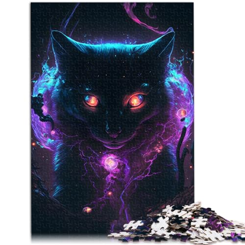 Puzzle für Erwachsene, 1000 Teile, Katzen-DIY-Puzzle-Spielzeug. Helfen Sie dem Gehirn, süchtig machendes Spielzeug zu trainieren und Geduld zu fördern. 14,96 Zoll x 20,47 Zoll von SYUNFEI