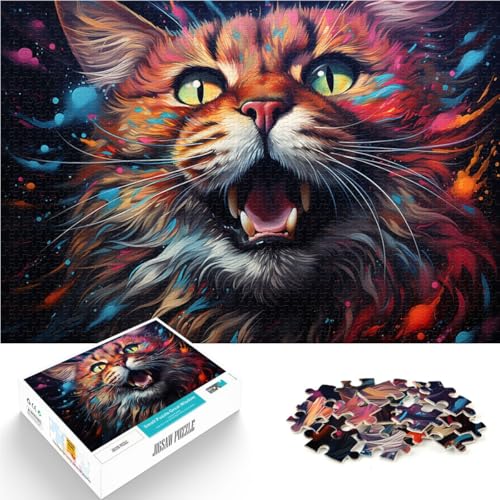 Puzzle für Erwachsene, 1000 Teile, Katzen-Quizspiel, 19,7 x 29,5 Zoll, Herausforderung der Gehirnintelligenz, süchtig machendes Spielzeug für Teenager ab 14 Jahren Puzzle für Erwachsene, 1000 Teile, Katzen-Quizspiel, 19,7 x 29,5 Zoll, Herausforderung der Gehirnintelligenz, süchtig machendes Spielzeug für Teenager ab 14 Jahren von SYUNFEI