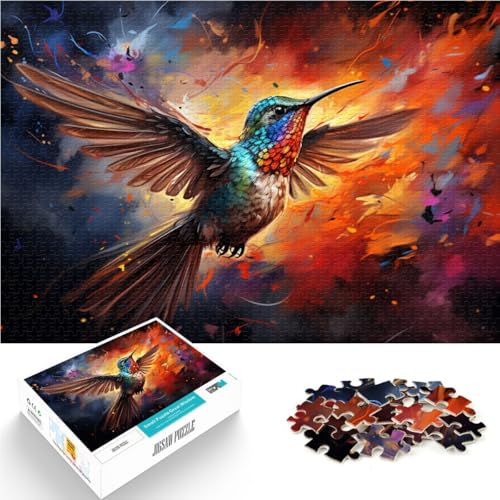 Puzzle für Erwachsene, 1000 Teile, Kolibri, Heimdekoration, Puzzlespielzeug, Lernspiel für Geburtstag, Weihnachten, 10,27 x 14,96 Zoll Puzzle für Erwachsene, 1000 Teile, Kolibri, Heimdekoration, Puzzlespielzeug, Lernspiel für Geburtstag, Weihnachten, 10,27 x 14,96 Zoll von SYUNFEI