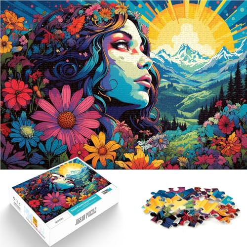 Puzzle 1000 Teile für Erwachsene Kunst Blume Frau Puzzle Lernspiele Lernspiel für Geburtstag, Weihnachten 19,7 Zoll x 29,5 Zoll für Teenager ab 14 Jahren Puzzle 1000 Teile für Erwachsene Kunst Blume Frau Puzzle Lernspiele Lernspiel für Geburtstag, Weihnachten 19,7 Zoll x 29,5 Zoll für Teenager ab 14 Jahren von SYUNFEI