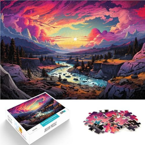 Puzzle für Erwachsene, 1000 Teile, Landschaft, Denkspiel, 50x75 cm, verbessert das Gedächtnis für Teenager ab 14 Jahren von SYUNFEI