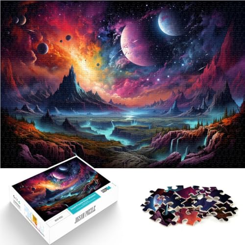 Puzzle für Erwachsene, 1000 Teile, Landschaftsmalerei, Lernspiele, Heimdekoration, Puzzle, 19,7 x 29,5 Zoll, Familienspiel, Stressabbau, schwieriges Herausforderungspuzzle von SYUNFEI