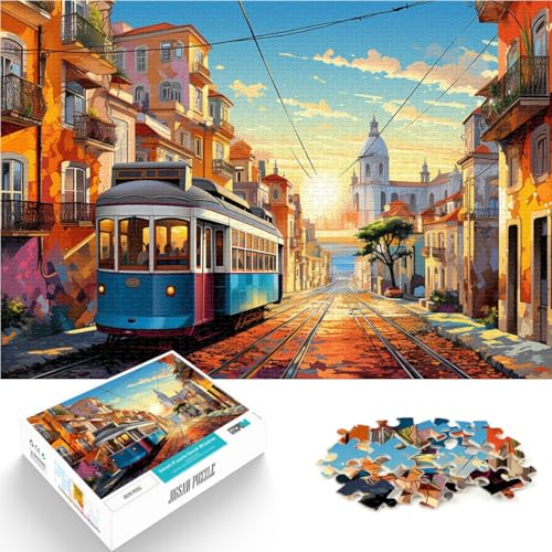 1000-teiliges Puzzle für Erwachsene, Lissabon, Spielzeug, Denkspiel, Wanddekoration, einzigartiges Geburtstags, 38x52cm, für Teenager ab 14 Jahren 1000-teiliges Puzzle für Erwachsene, Lissabon, Spielzeug, Denkspiel, Wanddekoration, einzigartiges Geburtstags, 38x52cm, für Teenager ab 14 Jahren von SYUNFEI