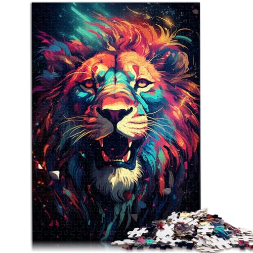 1000-teiliges Puzzle für Erwachsene, Löwe, Spielzeug, Lernspiele, Stressabbau, Lernspiel für Geburtstag, Weihnachten, 26x38cm, für Teenager ab 14 Jahren 1000-teiliges Puzzle für Erwachsene, Löwe, Spielzeug, Lernspiele, Stressabbau, Lernspiel für Geburtstag, Weihnachten, 26x38cm, für Teenager ab 14 Jahren von SYUNFEI