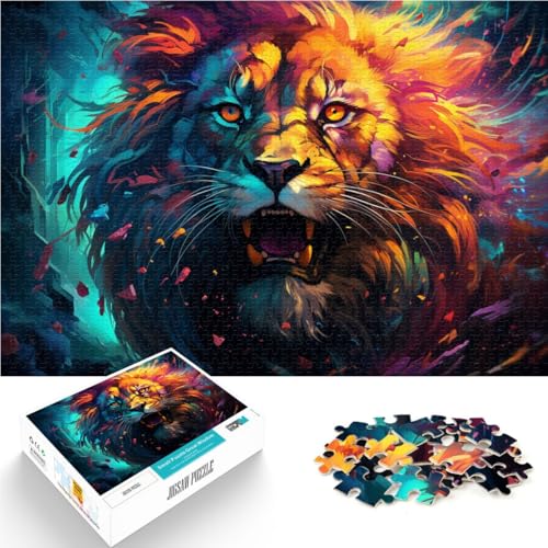 Puzzle für Erwachsene, 1000 Teile, Löwe, Tier, für Familienspaß, 50x75 cm, Weihnachts- und Geburtstagsgeschenk für Teenager ab 14 Jahren Puzzle für Erwachsene, 1000 Teile, Löwe, Tier, für Familienspaß, 50x75 cm, Weihnachts- und Geburtstagsgeschenk für Teenager ab 14 Jahren von SYUNFEI