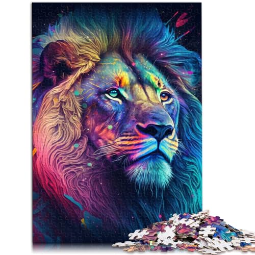 Puzzle für Erwachsene, 1000 Teile, Löwen-Mal-Puzzlespiel, 10,27 Zoll x 14,96 Zoll, Familienspiel, Stressabbau, schwieriges Herausforderungspuzzle Puzzle für Erwachsene, 1000 Teile, Löwen-Mal-Puzzlespiel, 10,27 Zoll x 14,96 Zoll, Familienspiel, Stressabbau, schwieriges Herausforderungspuzzle von SYUNFEI