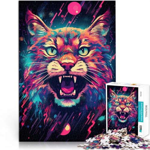 Puzzle für Erwachsene, 1000 Teile, Luchs, anspruchsvolles Spiel, Geschenke, ganze Familie, 14,96 x 20,47 Zoll von SYUNFEI