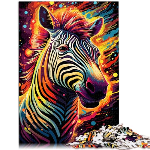 Puzzle für Erwachsene, 1000 Teile, Malen, Zebra, Lernspielzeug, 14,96 x 20,47 Zoll, Anspruchsvoll, Aber lustig Puzzle für Erwachsene, 1000 Teile, Malen, Zebra, Lernspielzeug, 14,96 x 20,47 Zoll, Anspruchsvoll, Aber lustig von SYUNFEI