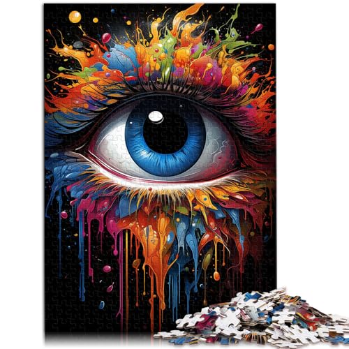 Puzzle für Erwachsene, 1000 Teile, Malen, farbige Augen, Spielzeug, Denkspiel, Stressabbau, schwierige Herausforderung, 26x38cm, für 14-Jährige Puzzle für Erwachsene, 1000 Teile, Malen, farbige Augen, Spielzeug, Denkspiel, Stressabbau, schwierige Herausforderung, 26x38cm, für 14-Jährige von SYUNFEI