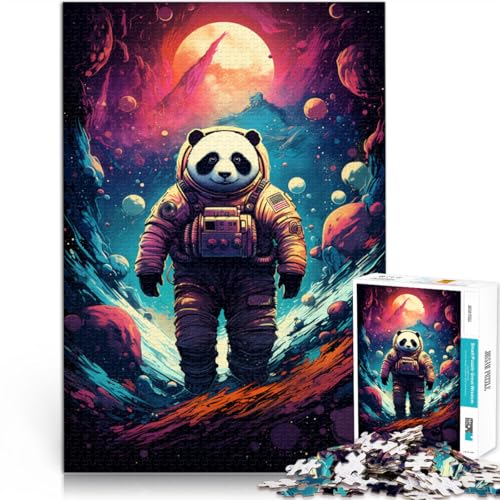 Puzzle für Erwachsene, 1000 Teile, Panda-Astronaut, Lernspielzeug, Familienspiele, 14,96 x 20,47 Zoll, EIN Kunstwerk Puzzle für Erwachsene, 1000 Teile, Panda-Astronaut, Lernspielzeug, Familienspiele, 14,96 x 20,47 Zoll, EIN Kunstwerk von SYUNFEI