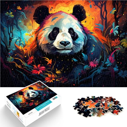 Puzzle für Erwachsene, 1000 Teile, Panda-Gemälde, anspruchsvolles Spiel, 38x52 cm, tolles von SYUNFEI