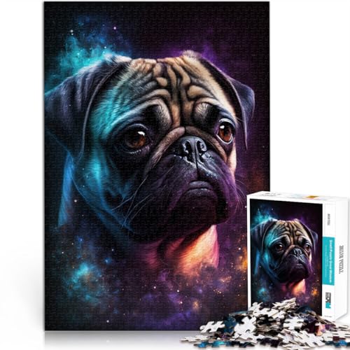 1000-teiliges Puzzle für Erwachsene, Galaxie-Farb-Mops, Spielzeug, Lernspiele, Stressabbau, Geburtstagsgeschenk, Geschenke, 10,27 x 14,96 Zoll, für 14-Jährige 1000-teiliges Puzzle für Erwachsene, Galaxie-Farb-Mops, Spielzeug, Lernspiele, Stressabbau, Geburtstagsgeschenk, Geschenke, 10,27 x 14,96 Zoll, für 14-Jährige von SYUNFEI