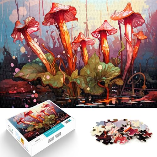 Puzzle für Erwachsene mit 1000 Teilen, Pilze, Denkspiel, Familienspiel, Stressabbau, schwieriges Herausforderungspuzzle, 19,7 x 29,5 Zoll von SYUNFEI