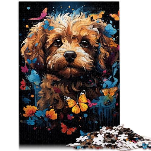 Puzzle 1000 Teile für Erwachsene, Pudel, Schmetterling, Lernspielzeug, Lernspiel für Geburtstag, Weihnachten,38x52cm Puzzle 1000 Teile für Erwachsene, Pudel, Schmetterling, Lernspielzeug, Lernspiel für Geburtstag, Weihnachten,38x52cm von SYUNFEI