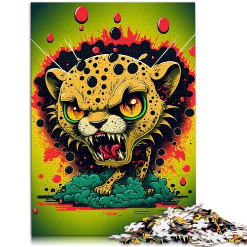 1000-teiliges Puzzle für Erwachsene, „Raging Leopard“, Spielzeug, Lernspiele, Stressabbau, tolle Geschenke und Spielzeuge, 26x38cm, für Teenager ab 14 Jahren 1000-teiliges Puzzle für Erwachsene, „Raging Leopard“, Spielzeug, Lernspiele, Stressabbau, tolle Geschenke und Spielzeuge, 26x38cm, für Teenager ab 14 Jahren von SYUNFEI