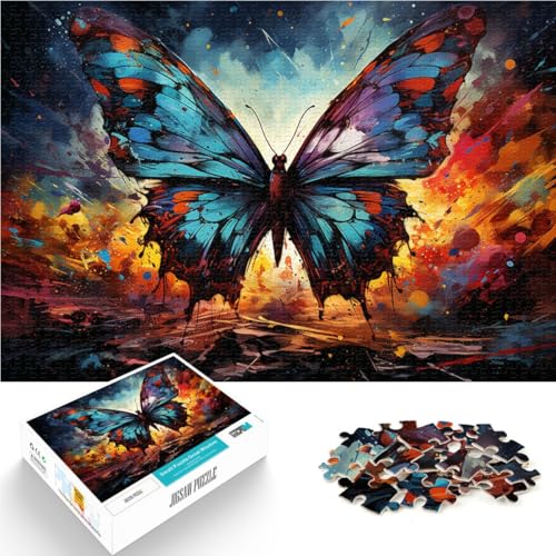 Puzzle mit 1000 Teilen für Erwachsene, Schmetterling, pädagogische Herausforderung, Wanddekoration, einzigartiges Geburtstags, 50 x 75 cm, Puzzle mit 1000 Teilen für Erwachsene, Schmetterling, pädagogische Herausforderung, Wanddekoration, einzigartiges Geburtstags, 50 x 75 cm, von SYUNFEI