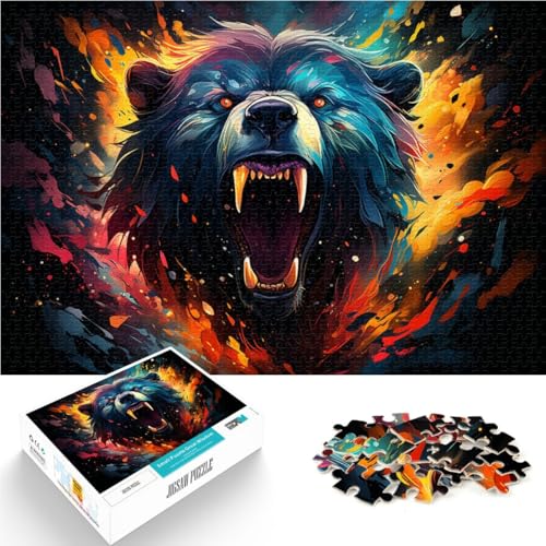 Puzzle für Erwachsene, 1000 Teile, Schwarzbär, DIY-Puzzle-Spielzeug. Hilft dem Gehirn, süchtig machendes Spielzeug zu trainieren und Geduld zu fördern. 10,27 Zoll x 14,96 Zoll Puzzle für Erwachsene, 1000 Teile, Schwarzbär, DIY-Puzzle-Spielzeug. Hilft dem Gehirn, süchtig machendes Spielzeug zu trainieren und Geduld zu fördern. 10,27 Zoll x 14,96 Zoll von SYUNFEI