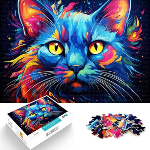 Puzzle für Erwachsene, 1000 Teile, Siamkatze, Puzzle-Kunstwerk, Herausforderung für die Gehirnintelligenz, süchtig machendes Spielzeug, 50 x 75 cm, Puzzle für Erwachsene, 1000 Teile, Siamkatze, Puzzle-Kunstwerk, Herausforderung für die Gehirnintelligenz, süchtig machendes Spielzeug, 50 x 75 cm, von SYUNFEI