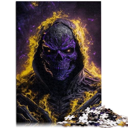 Puzzle 1000 Teile für Erwachsene, Skelett in Flammen, Lernspielzeug, Lernspiel für Geburtstag, Weihnachten, 19,7 x 29,5 Zoll Puzzle 1000 Teile für Erwachsene, Skelett in Flammen, Lernspielzeug, Lernspiel für Geburtstag, Weihnachten, 19,7 x 29,5 Zoll von SYUNFEI