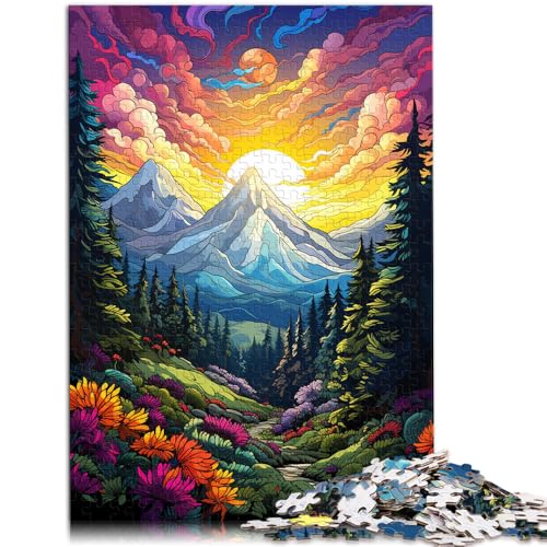 Puzzle für Erwachsene, 1000 Teile, Sonnenuntergang, Berge, Entspannungsspiele, 38x52 cm, Weihnachtspuzzle, Geschenke für Teenager ab 14 Jahren Puzzle für Erwachsene, 1000 Teile, Sonnenuntergang, Berge, Entspannungsspiele, 38x52 cm, Weihnachtspuzzle, Geschenke für Teenager ab 14 Jahren von SYUNFEI