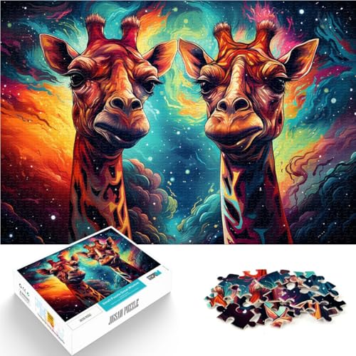 Puzzle für Erwachsene, 1000 Teile, Sternenhimmel-Giraffe, Spielzeug, Denkspiel, anspruchsvolles Puzzlespiel und Familienspiel, 14,96 Zoll x 20,47 Zoll Puzzle für Erwachsene, 1000 Teile, Sternenhimmel-Giraffe, Spielzeug, Denkspiel, anspruchsvolles Puzzlespiel und Familienspiel, 14,96 Zoll x 20,47 Zoll von SYUNFEI