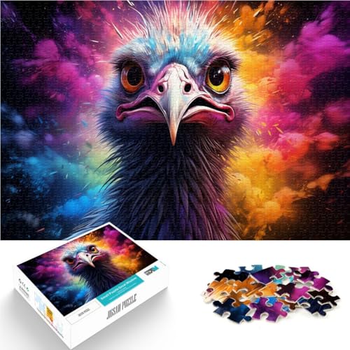 Puzzle Erwachsene, 1000 Teile, farbenfrohes Strauß-DIY-Puzzle-Spielzeug, anspruchsvoll zu vervollständigen, Aber lustig und humorvoll, 10,27 Zoll x 14,96 Zoll, 14-Jährige Puzzle Erwachsene, 1000 Teile, farbenfrohes Strauß-DIY-Puzzle-Spielzeug, anspruchsvoll zu vervollständigen, Aber lustig und humorvoll, 10,27 Zoll x 14,96 Zoll, 14-Jährige von SYUNFEI