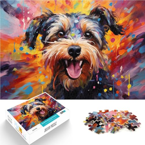 Puzzle für Erwachsene, 1000 Teile, Terrier, für Puzzle-Geschenke, 10,27 Zoll x 14,96 Zoll, Familienspiel, Stressabbau, schwieriges Herausforderungspuzzle Puzzle für Erwachsene, 1000 Teile, Terrier, für Puzzle-Geschenke, 10,27 Zoll x 14,96 Zoll, Familienspiel, Stressabbau, schwieriges Herausforderungspuzzle von SYUNFEI
