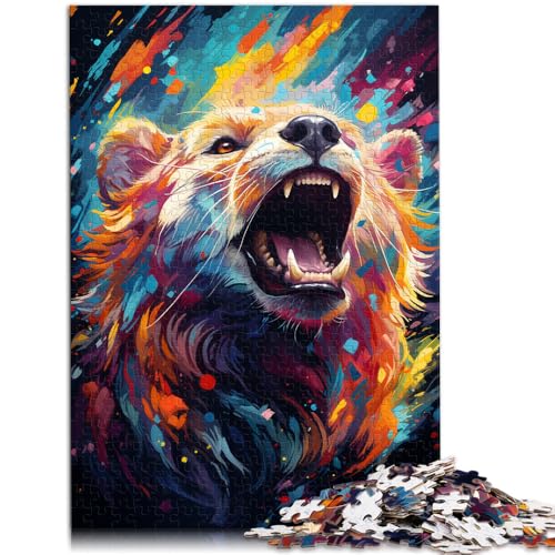 Puzzle für Erwachsene, 1000 Teile, Tier-Puzzle, Geschenke, 19,7 x 29,5 Zoll, Zeitvertreib für den Urlaub, für Teenager ab 14 Jahren von SYUNFEI