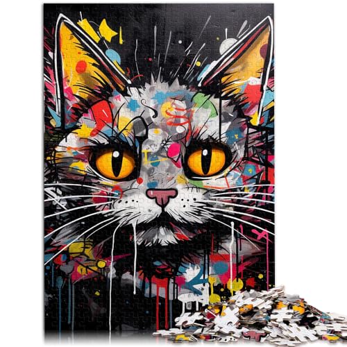 Puzzle für Erwachsene, 1000 Teile, Tierkatzen, Lernspiele, Heimdekorationspuzzle, 14,96 Zoll x 20,47 Zoll, anspruchsvolles Puzzlespiel und Familienspiel Puzzle für Erwachsene, 1000 Teile, Tierkatzen, Lernspiele, Heimdekorationspuzzle, 14,96 Zoll x 20,47 Zoll, anspruchsvolles Puzzlespiel und Familienspiel von SYUNFEI