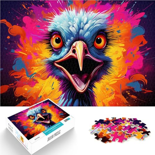 Puzzle für Erwachsene, 1000 Teile, Tierkunst, Strauß, Heimdekoration, Puzzlespielzeug, 14,96 x 20,47 Zoll, geeignet als Schreibtischdekoration Puzzle für Erwachsene, 1000 Teile, Tierkunst, Strauß, Heimdekoration, Puzzlespielzeug, 14,96 x 20,47 Zoll, geeignet als Schreibtischdekoration von SYUNFEI