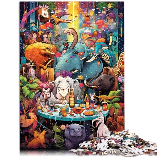 Puzzle für Erwachsene, 1000 Teile, Tierparty-Puzzlespiel, 10,27 x 14,96 Zoll, Wichtelgeschenke, Geeignet für Teenager ab 14 Jahren Puzzle für Erwachsene, 1000 Teile, Tierparty-Puzzlespiel, 10,27 x 14,96 Zoll, Wichtelgeschenke, Geeignet für Teenager ab 14 Jahren von SYUNFEI