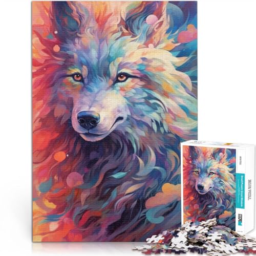 Puzzle für Erwachsene, 1000 Teile, Tierwolf, Malen Sie das Puzzle aus, Herausforderung der Gehirnintelligenz, süchtig machendes Spielzeug, 10,27 x 14,96 Zoll Puzzle für Erwachsene, 1000 Teile, Tierwolf, Malen Sie das Puzzle aus, Herausforderung der Gehirnintelligenz, süchtig machendes Spielzeug, 10,27 x 14,96 Zoll von SYUNFEI