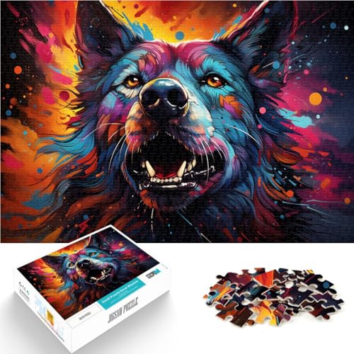 Puzzle für Erwachsene, 1000 Teile, Tierwolf, anspruchsvolles Spiel, 49,7 x 74,1 cm, tolles Teenager ab 14 Jahren Puzzle für Erwachsene, 1000 Teile, Tierwolf, anspruchsvolles Spiel, 49,7 x 74,1 cm, tolles Teenager ab 14 Jahren von SYUNFEI