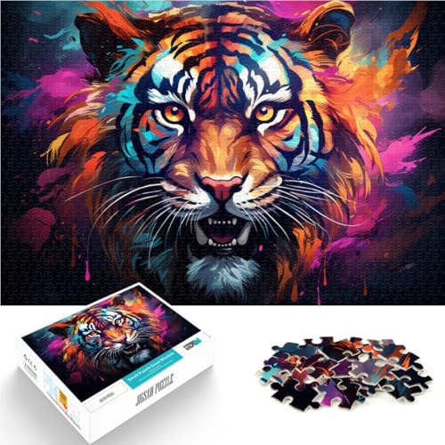 Puzzle für Erwachsene, 1000 Teile, Tiger, Lernspielzeug, 38x52 cm, tolles Teenager ab 14 Jahren Puzzle für Erwachsene, 1000 Teile, Tiger, Lernspielzeug, 38x52 cm, tolles Teenager ab 14 Jahren von SYUNFEI