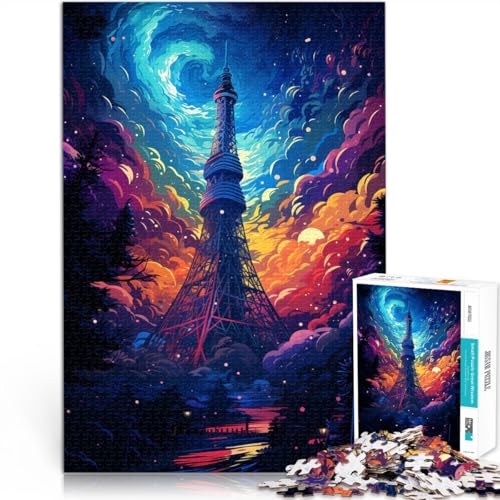 Puzzle für Erwachsene, 1000 Teile, Tokyo Tower, Familienaktivitäts-Puzzle, Lernspiel für Geburtstag, Weihnachten,50x75cm, für 14-Jährige Puzzle für Erwachsene, 1000 Teile, Tokyo Tower, Familienaktivitäts-Puzzle, Lernspiel für Geburtstag, Weihnachten,50x75cm, für 14-Jährige von SYUNFEI