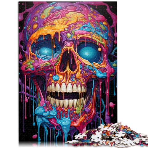 1000-teiliges Puzzle für Erwachsene, Totenkopf, Lernspiele für Zuhause, DIY-Spielzeug, Lernspiel für Geburtstag, Weihnachten,38x52cm, für 14-Jährige von SYUNFEI