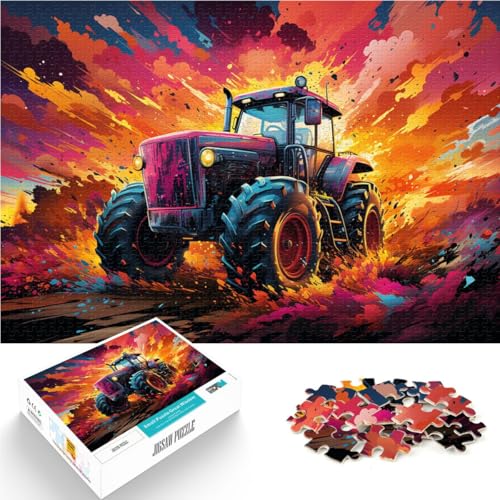 Puzzle für Erwachsene, 1000 Teile, Traktor-Quizspiel, 19,7 x 29,5 Zoll, geeignet für Paare und Teenager ab 14 Jahren von SYUNFEI