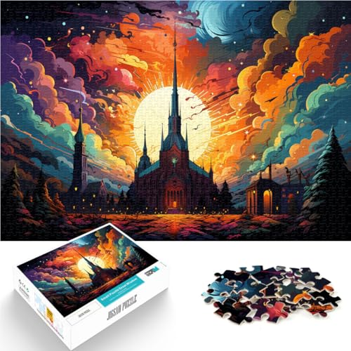 Puzzle für Erwachsene, 1000 Teile, Turku-Kathedrale, Musterzusammenstellung, 14,96 x 20,47 Zoll, einzigartige Heimdekoration und Geschenke für Teenager ab 14 Jahren von SYUNFEI